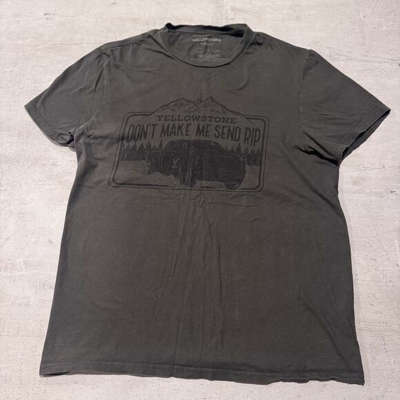 Yellowstone Tops - Yellowstone Ranch Size M Green T-Shirt Don’t Make Me Send Rip Womens